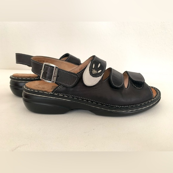 Finn Comfort Women’s Saloniki sandals black and white Size 38 ( 7 - 7.5 ) - Picture 6 of 15